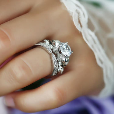 Supernatural Skull Crystal Ring Set-Your Soul Place